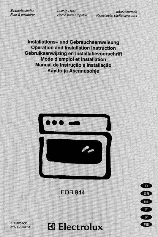 Mode d'emploi AEG-ELECTROLUX EOB944X