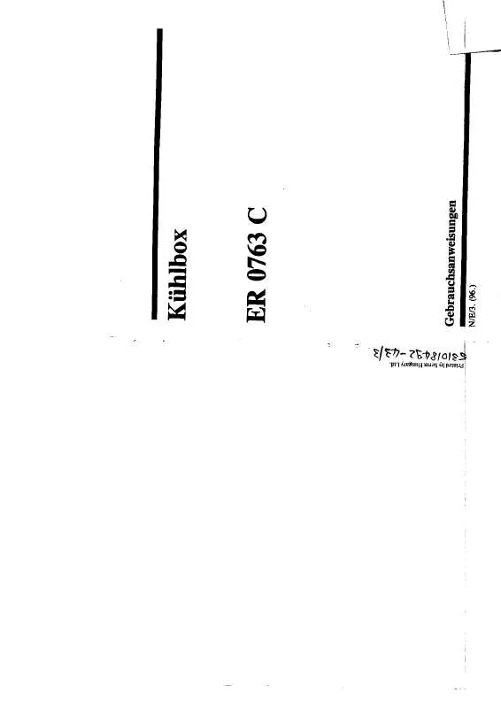 Mode d'emploi AEG-ELECTROLUX ER0763C