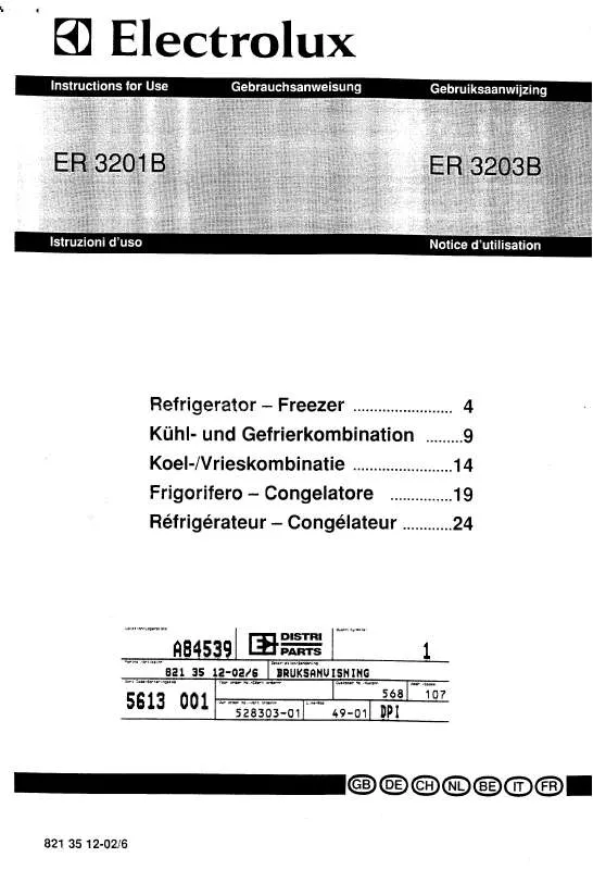 Mode d'emploi AEG-ELECTROLUX ER3203B