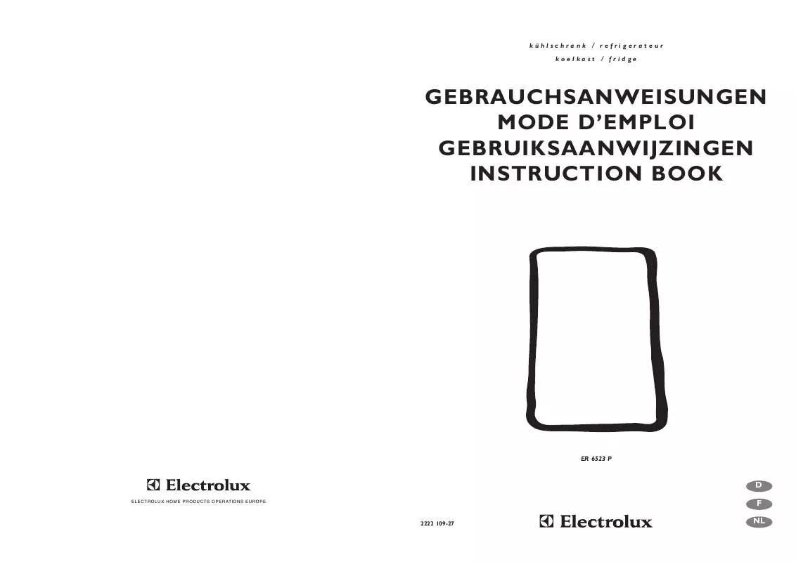 Mode d'emploi AEG-ELECTROLUX ER6523P