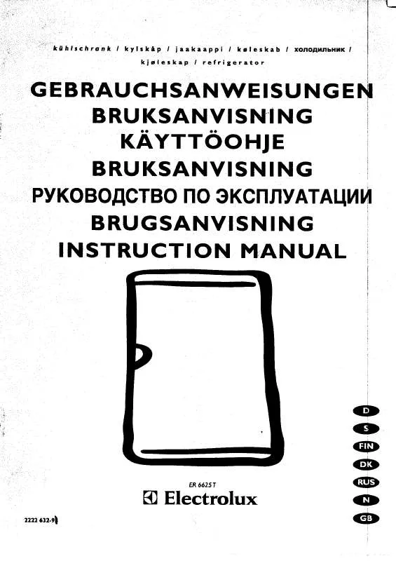 Mode d'emploi AEG-ELECTROLUX ER6625T