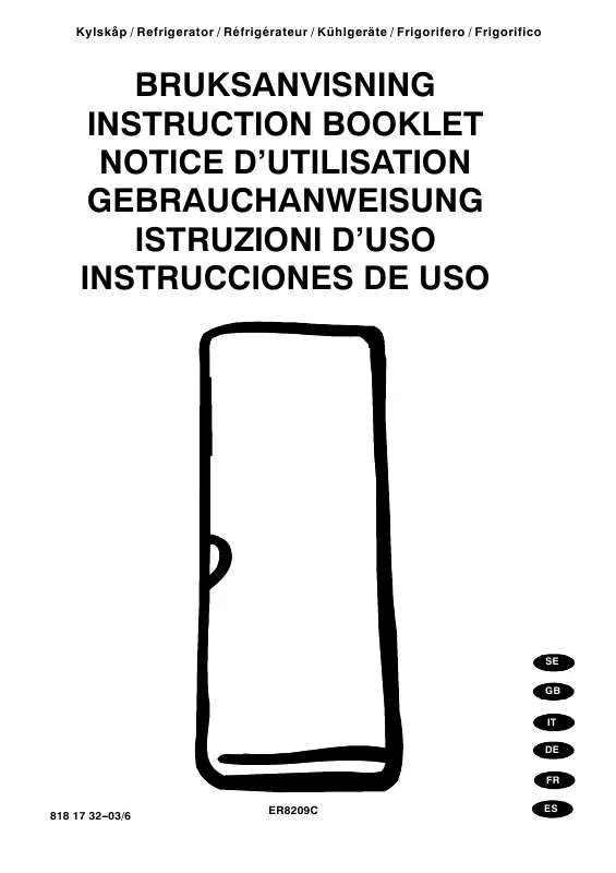 Mode d'emploi AEG-ELECTROLUX ER8209C