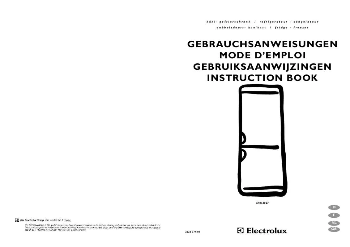 Mode d'emploi AEG-ELECTROLUX ERB3027