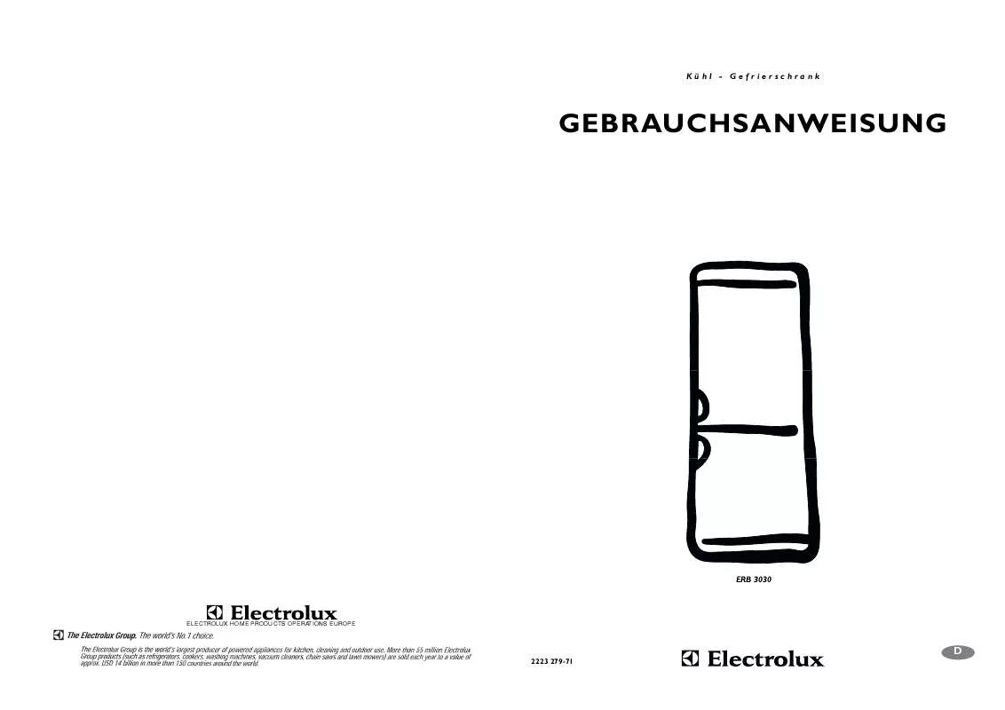 Mode d'emploi AEG-ELECTROLUX ERB3030