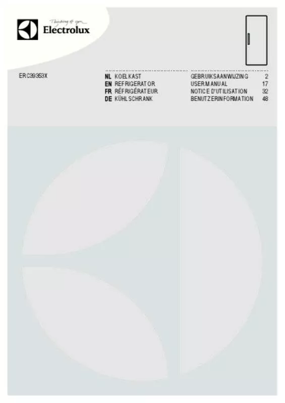 Mode d'emploi AEG-ELECTROLUX ERC39353X