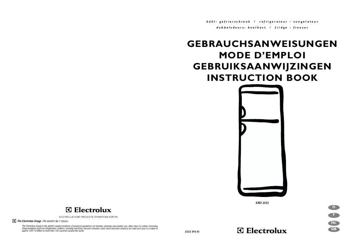 Mode d'emploi AEG-ELECTROLUX ERD2522