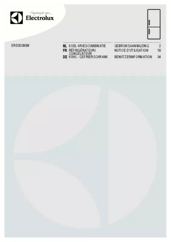 Mode d'emploi AEG-ELECTROLUX ERD30393W