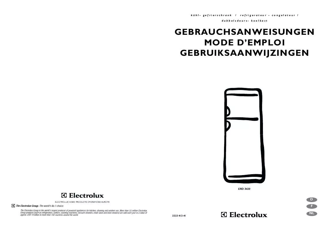 Mode d'emploi AEG-ELECTROLUX ERD3420