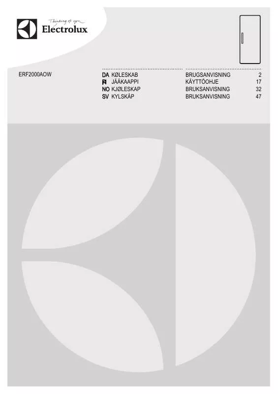 Mode d'emploi AEG-ELECTROLUX ERF2000AOW