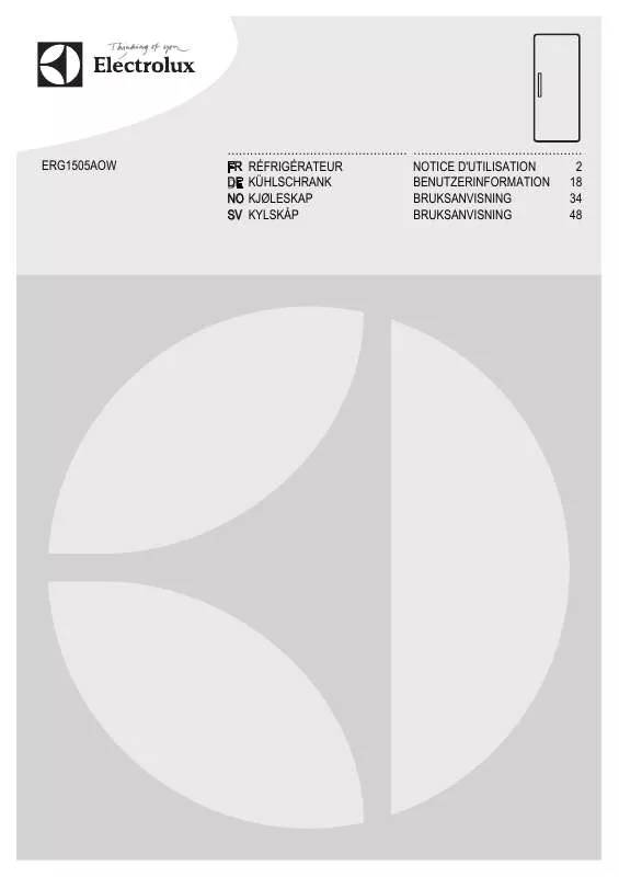 Mode d'emploi AEG-ELECTROLUX ERG1505AOW