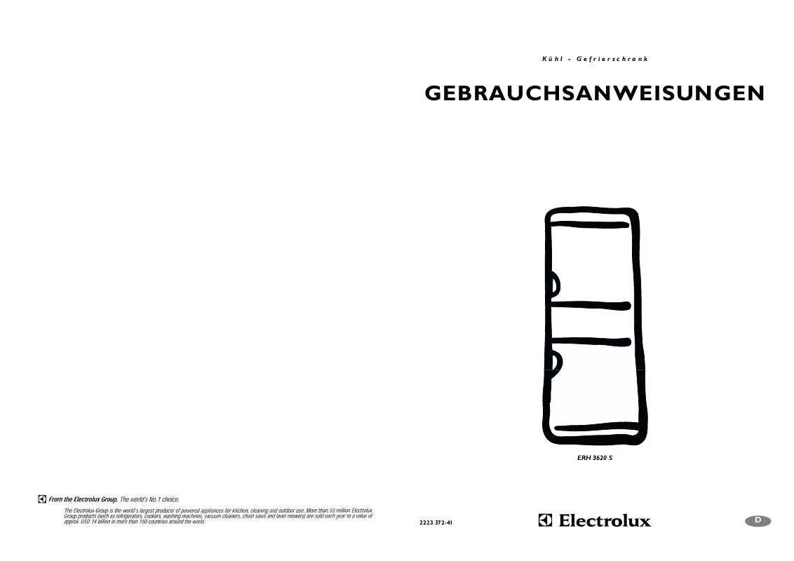 Mode d'emploi AEG-ELECTROLUX ERH3620S