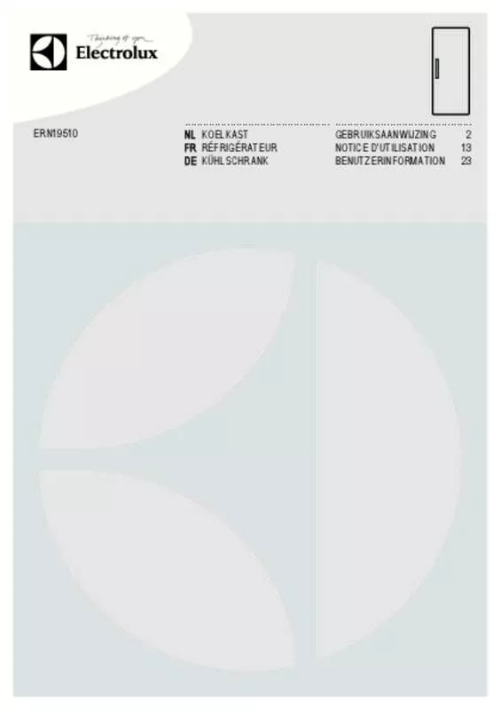 Mode d'emploi AEG-ELECTROLUX ERN19510