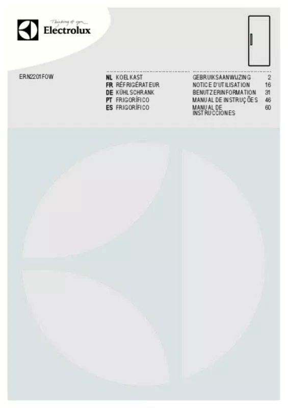 Mode d'emploi AEG-ELECTROLUX ERN2201FOW