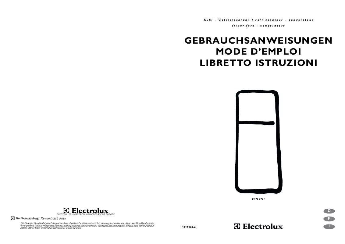 Mode d'emploi AEG-ELECTROLUX ERN2721