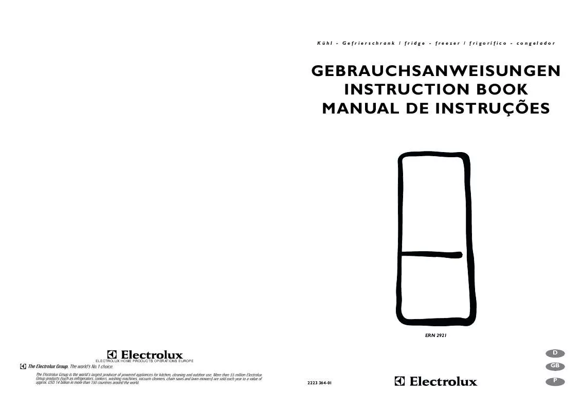 Mode d'emploi AEG-ELECTROLUX ERN2921