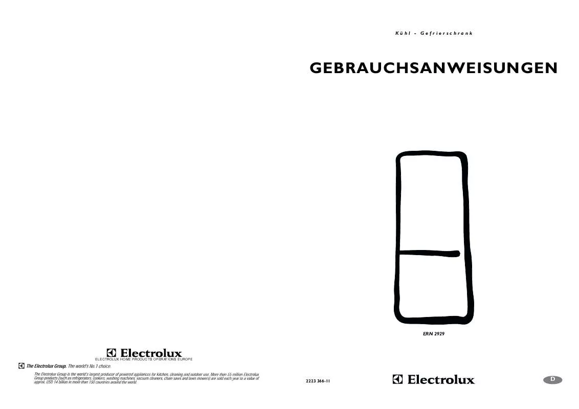 Mode d'emploi AEG-ELECTROLUX ERN2929