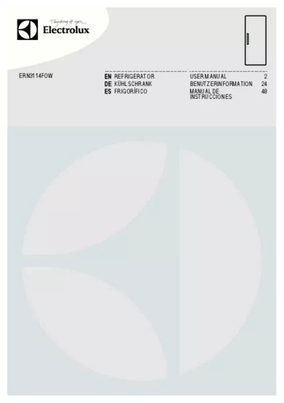 Mode d'emploi AEG-ELECTROLUX ERN3114FOW