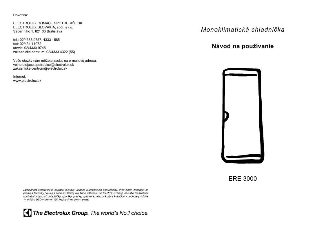 Mode d'emploi AEG-ELECTROLUX ERO2070