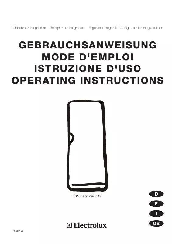 Mode d'emploi AEG-ELECTROLUX ERO3298RE