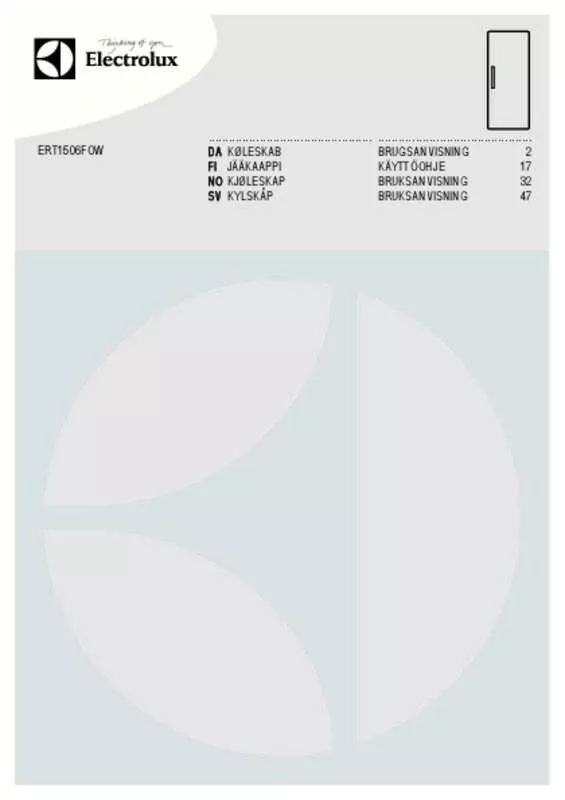 Mode d'emploi AEG-ELECTROLUX ERT1506FOW