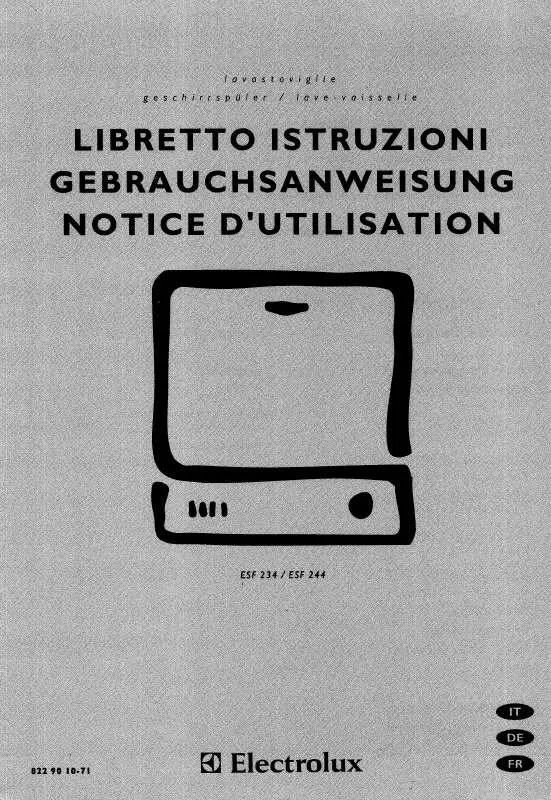 Mode d'emploi AEG-ELECTROLUX ESF234