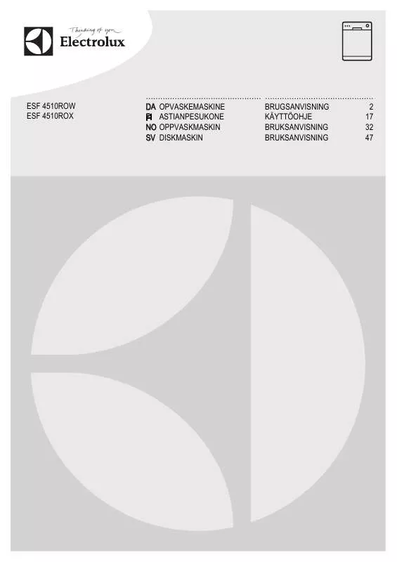 Mode d'emploi AEG-ELECTROLUX ESF4510ROX