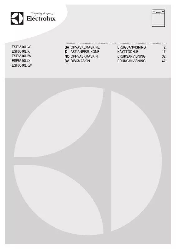 Mode d'emploi AEG-ELECTROLUX ESF6510LJW