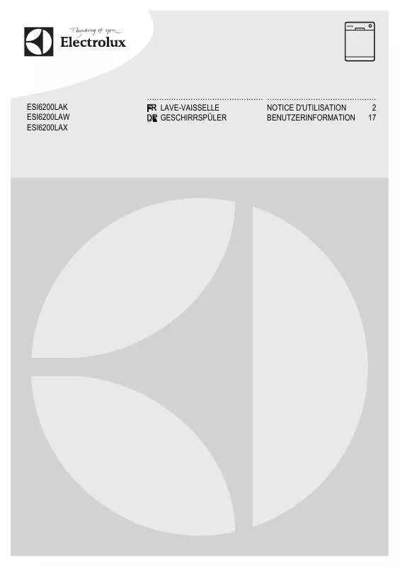 Mode d'emploi AEG-ELECTROLUX ESI6200LAX