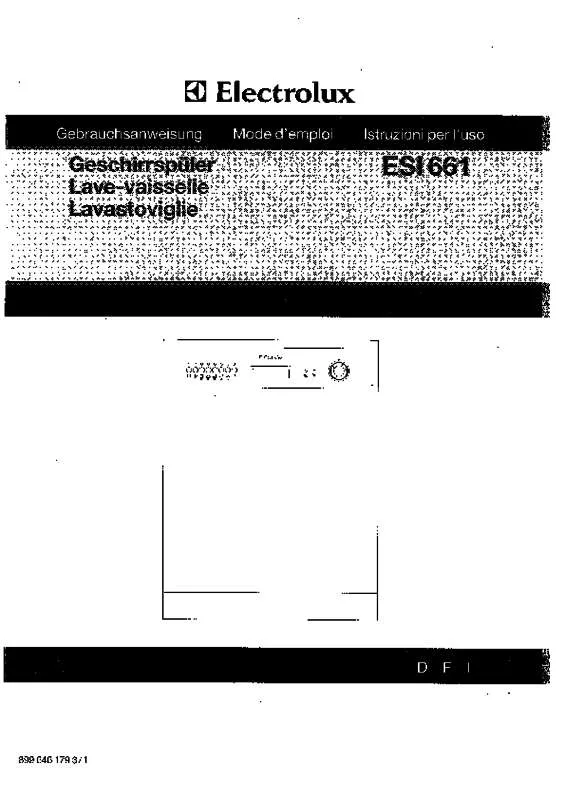 Mode d'emploi AEG-ELECTROLUX ESI661K