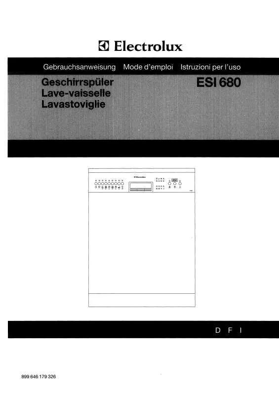 Mode d'emploi AEG-ELECTROLUX ESI680