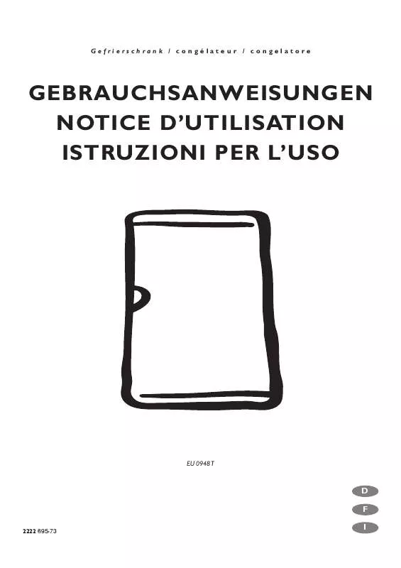 Mode d'emploi AEG-ELECTROLUX EU0948T