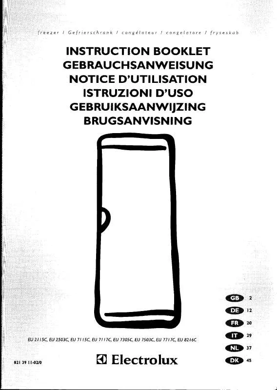 Mode d'emploi AEG-ELECTROLUX EU2115C