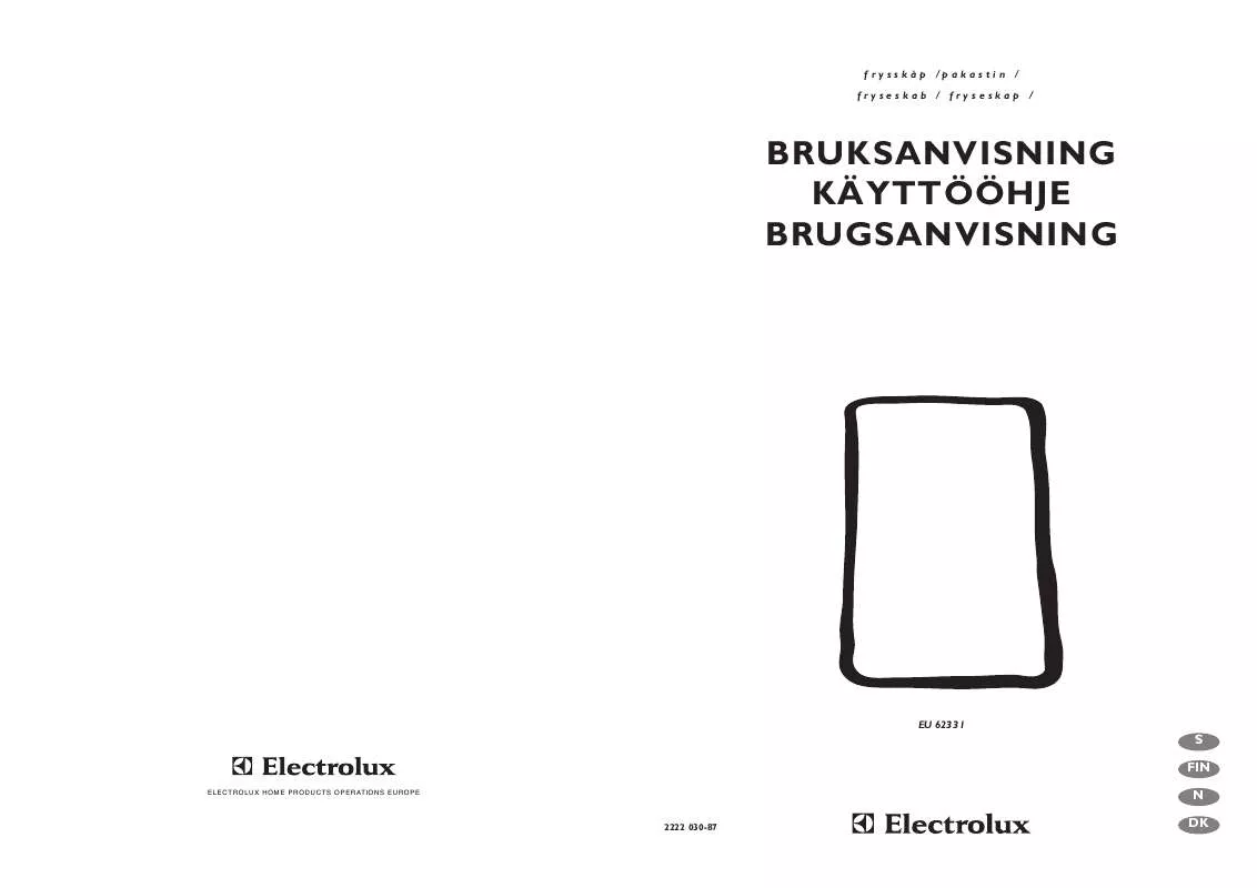 Mode d'emploi AEG-ELECTROLUX EU6233I