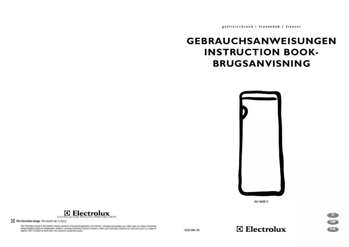 Mode d'emploi AEG-ELECTROLUX EU6420C