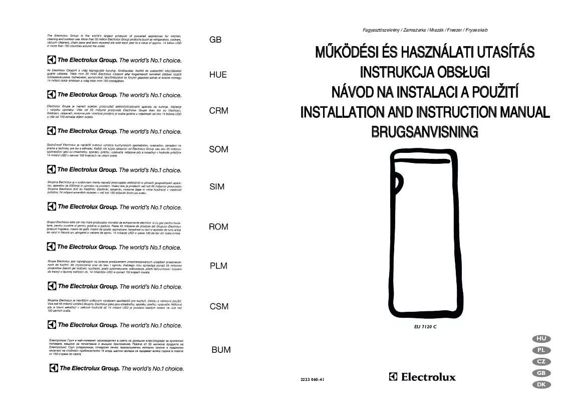 Mode d'emploi AEG-ELECTROLUX EU7120C