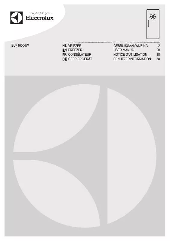 Mode d'emploi AEG-ELECTROLUX EUF10004W