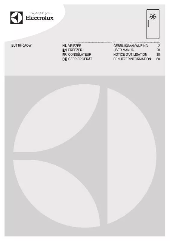 Mode d'emploi AEG-ELECTROLUX EUT1040AOW