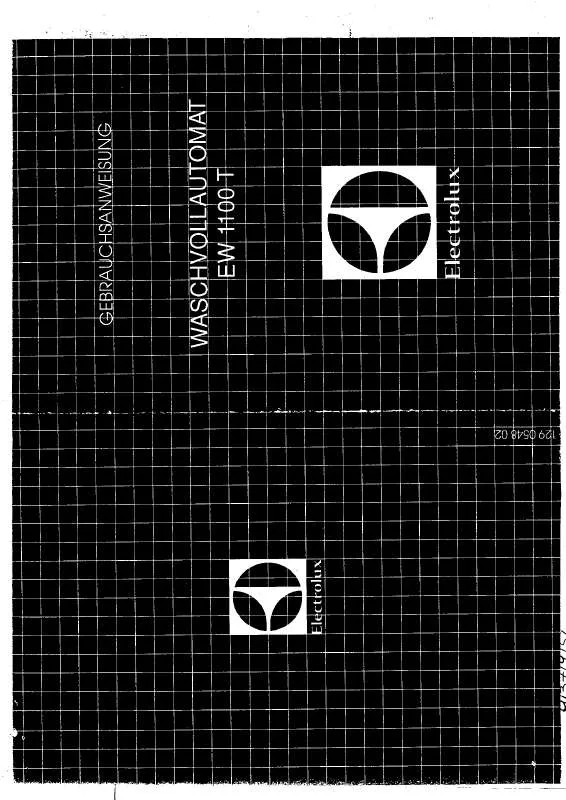 Mode d'emploi AEG-ELECTROLUX EW1100T