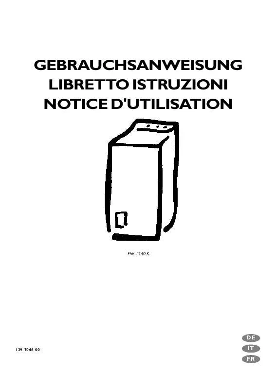 Mode d'emploi AEG-ELECTROLUX EW1240K