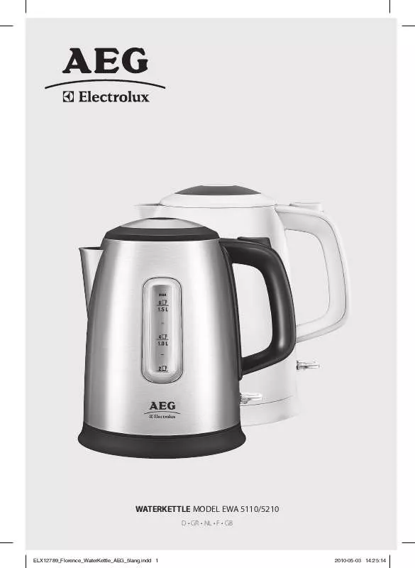 Mode d'emploi AEG-ELECTROLUX EWA5110