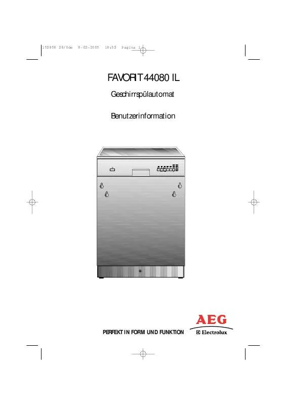 Mode d'emploi AEG-ELECTROLUX F44080IL-A