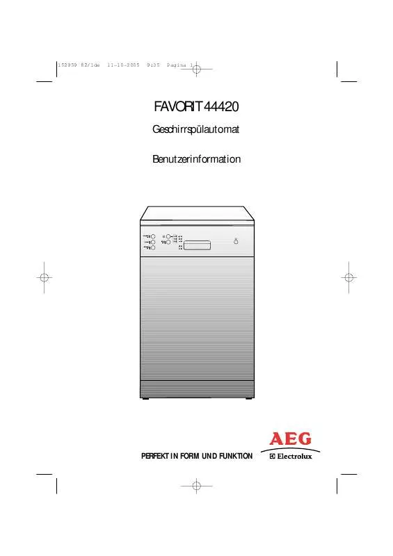 Mode d'emploi AEG-ELECTROLUX F44420