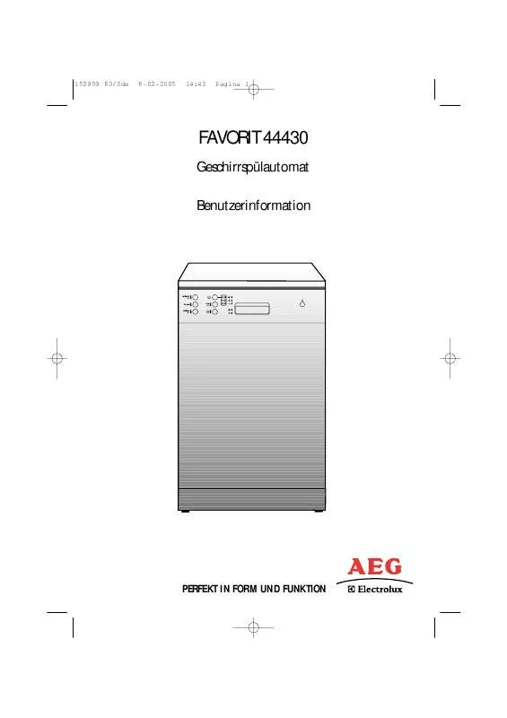 Mode d'emploi AEG-ELECTROLUX F44430