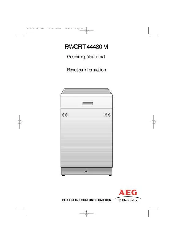 Mode d'emploi AEG-ELECTROLUX F44480VI