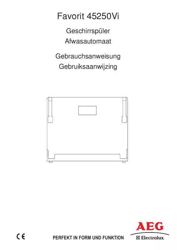 Mode d'emploi AEG-ELECTROLUX F45250VI