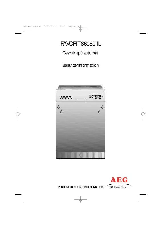 Mode d'emploi AEG-ELECTROLUX F86080IL-A