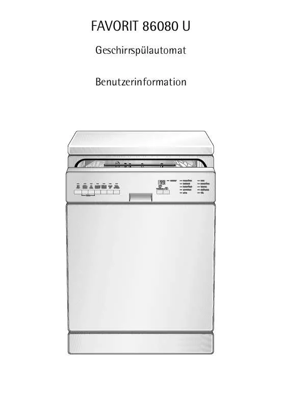 Mode d'emploi AEG-ELECTROLUX F86080UM