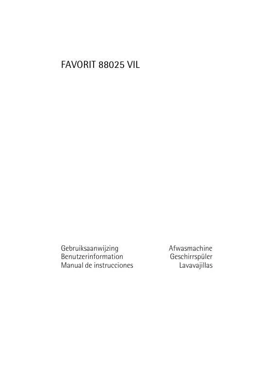 Mode d'emploi AEG-ELECTROLUX F88025VIL