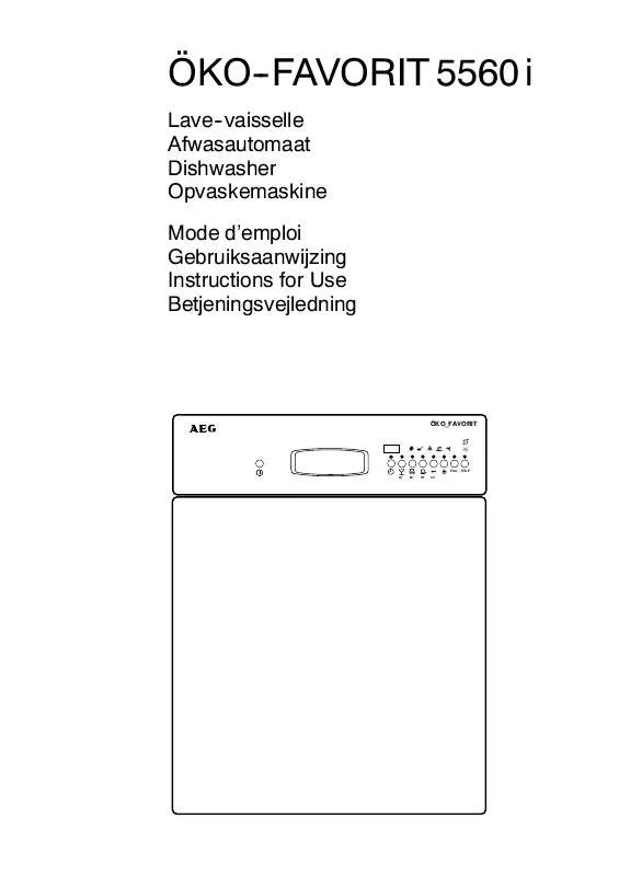 Mode d'emploi AEG-ELECTROLUX FAV5560-M