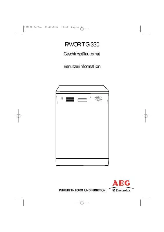 Mode d'emploi AEG-ELECTROLUX FAVG330